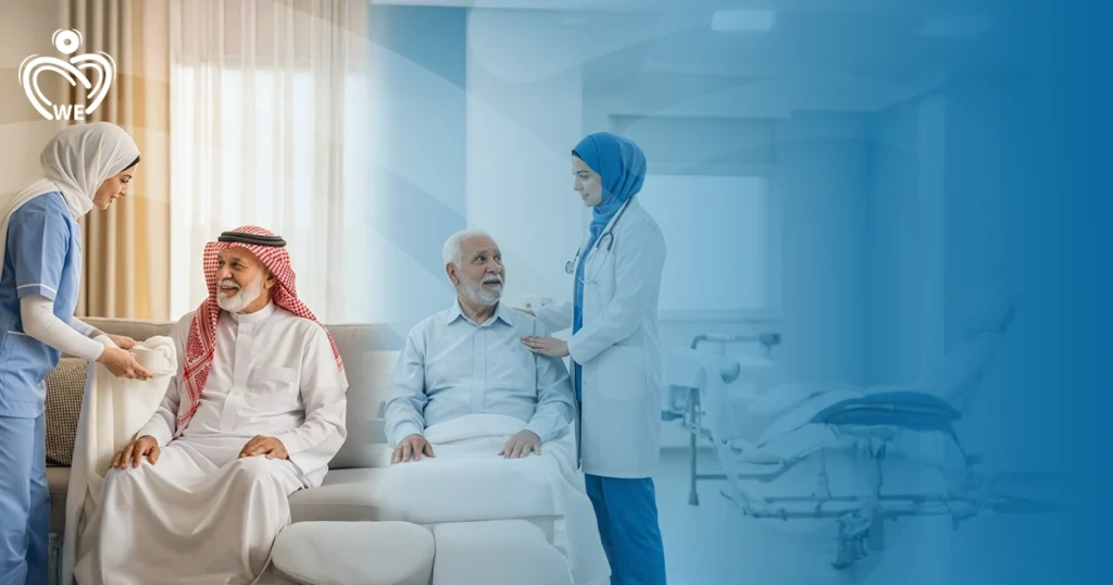 الفرق بين الرعاية المنزلية والمصحات لكبار السن