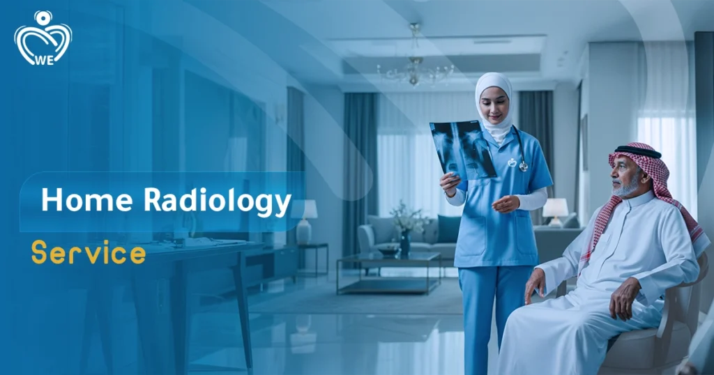 Convenient home radiology services — portable imaging (X-ray, ultrasound, Doppler, ECG, EEG…) delivered to your home, for accurate diagnostics with comfort, privacy and fast results.